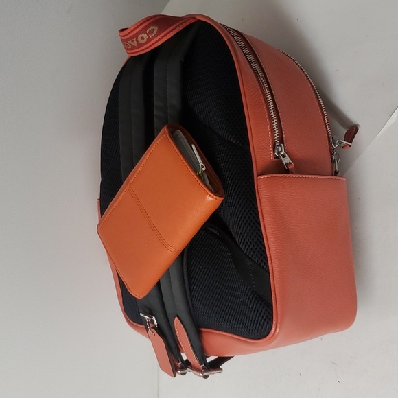 Coach CJ593 Court Backpack + F48068 ASHLEY LEATHER CLUTCH Wallet - Picture 1 of 9
